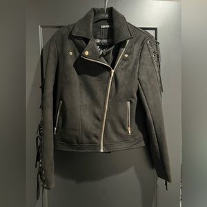 Fringed suede jacket